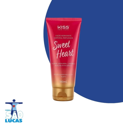 LOÇÃO HIDRATANTE KISS SWEET HEART 180ML