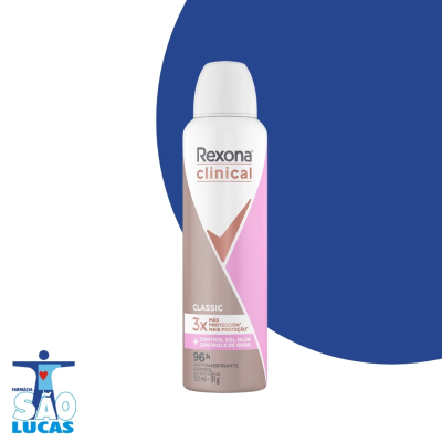 Desodorante aerosol rexona clinical classic 150ml