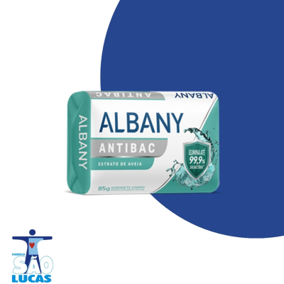 Sabonete em barra albany hid antibact extrato aveia 85gr