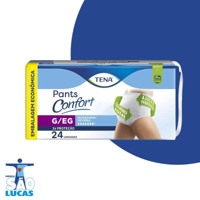 Fralda tena calca pants confort g/eg 24un