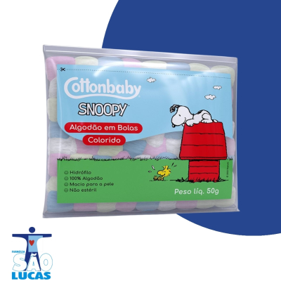 Algodao bola cottonbaby snoopy 50gr