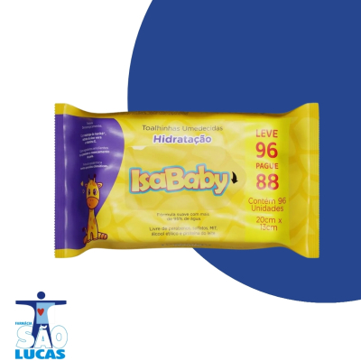 Toalha umed isababy hidratacao lv96pg88