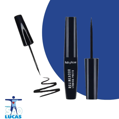 DELINEADOR LIQUIDO RUBY ROSE PRETO