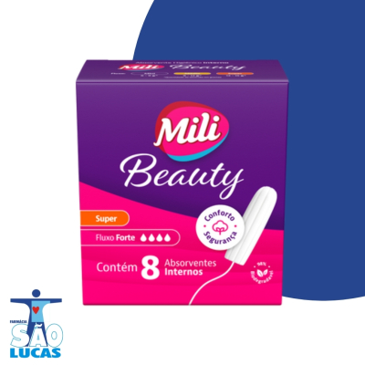 Absorvente interno mili beauty super 8un
