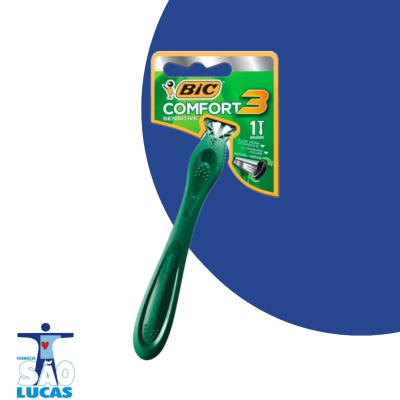 Aparador barb bic confort3 pele sensivel 1un