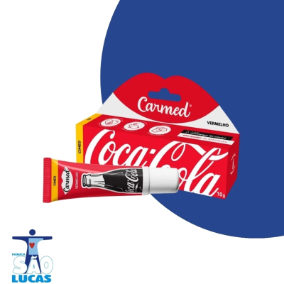 HIDRATANTE LABIAL CARMED COCA COLA VERMELHO 10G