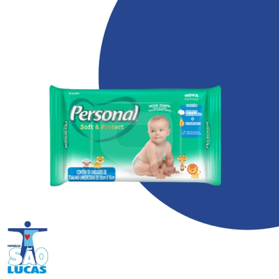 Lenço umidecido personal baby 50un