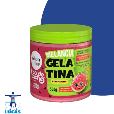 Gelatina salon line to cacho ativadora melancia 550gr