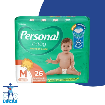 Fralda personal baby jumbo m 26un