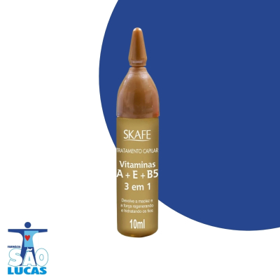 Ampola skafe vitamina a b5 10ml