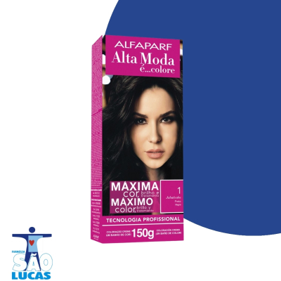 Tinta de cabelo alfaparf alta moda 1 jabuticaba