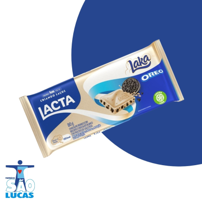 Barra de chocolate lacta laka oreo 80gr