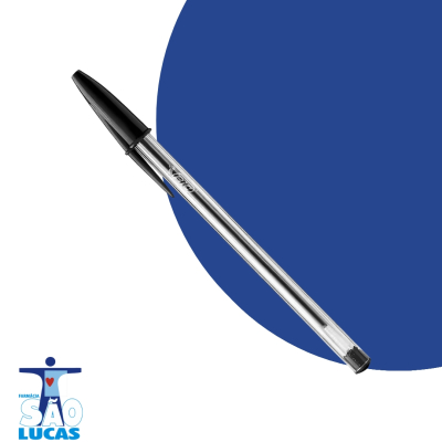 Caneta bic cristal preta un