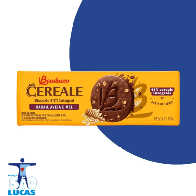 Biscoito bauducco cereale cacau aveia e mel170gr