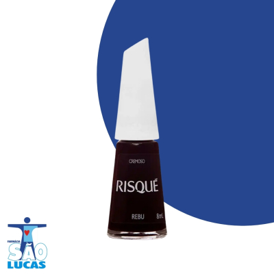Esmalte risque verm cr rebu 8ml