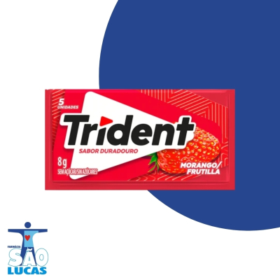 Chiclete trident morango un