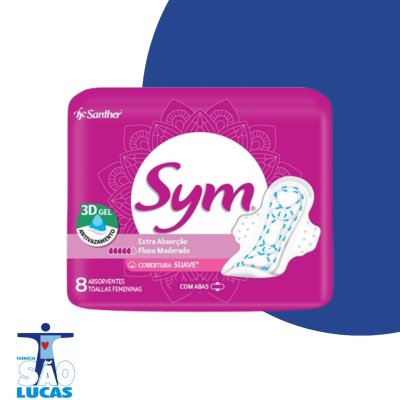 Absorvente sym premium suave abas 8un