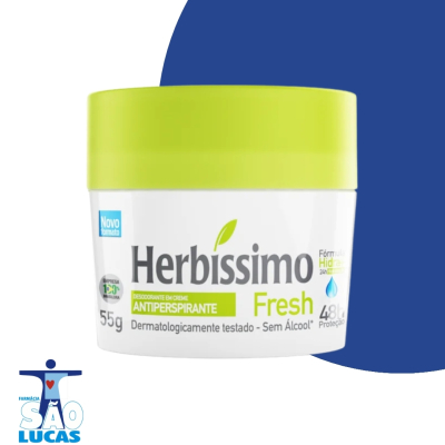 Desodorante em creme herbissimo fresh 55gr