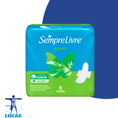 Absorvente sempre livre adapt suave c/ab 8un