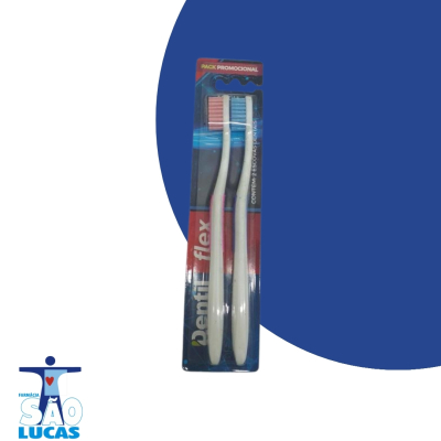 Escova dental dentil flex pack promo macia 2un