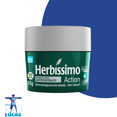 Desodorante creme herbissimo action 55gr
