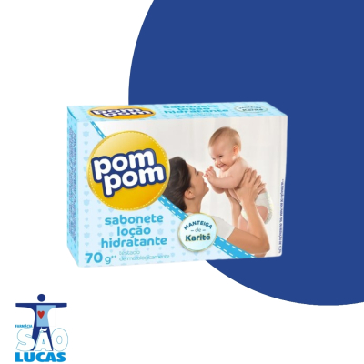 Sabonete em barra pom pom hidratante 80gr