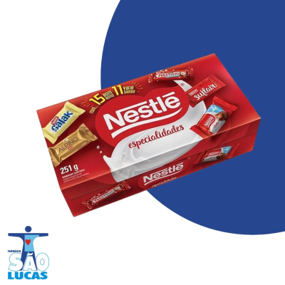Caixa de bombom nestle especialidades 251gr