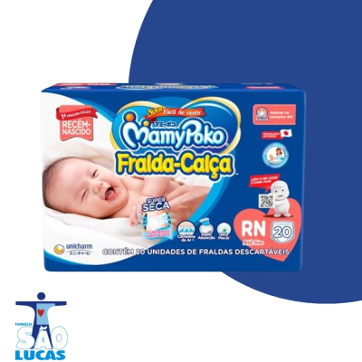 Fralda mamypoko calcareg rn c/20