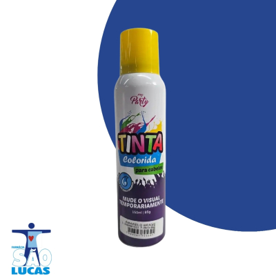 Tinta spray p/cab temporaria amarela 150ml