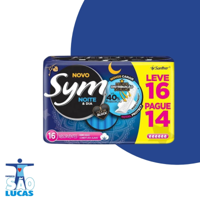 Absorvente sym c/aba noturno lv16pg14