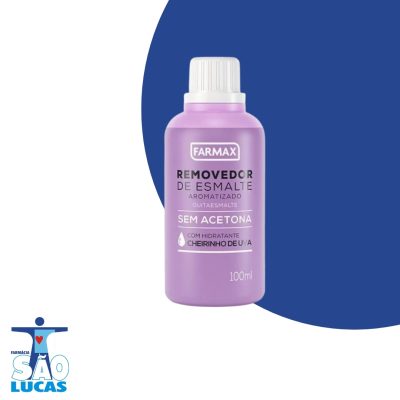 Removedor esm farmax s/acetona uva 100ml