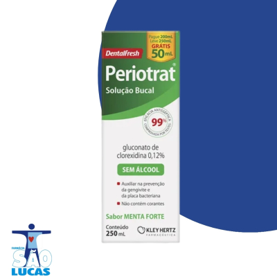 Enxaguante bucal periotrat s/alcool menta forte 250ml
