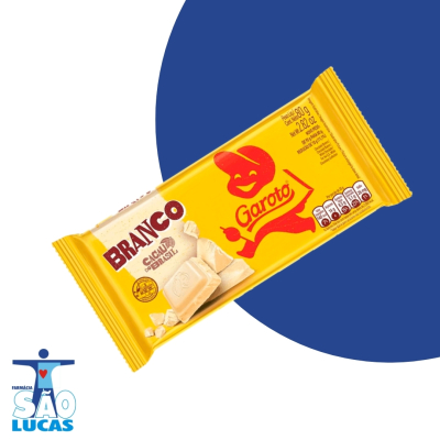 Barra de chocolate garoto branco 80gr