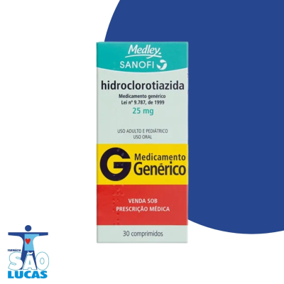 Hidroclorotiazida 25mg 30cpr med