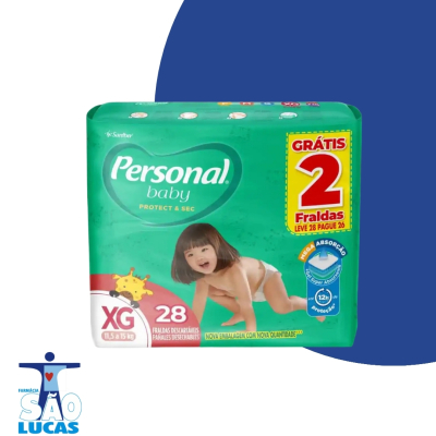 Fralda personal baby mega xg 28un