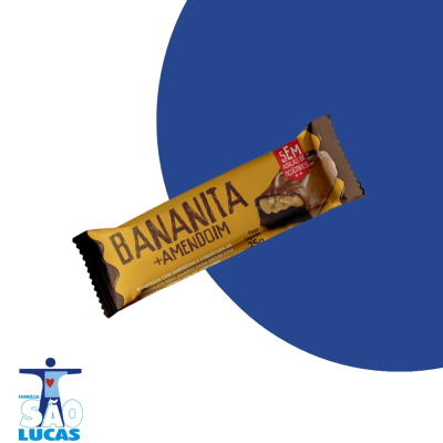 Bananita latam-fit c/amendoim/choc zero acuca 25gr