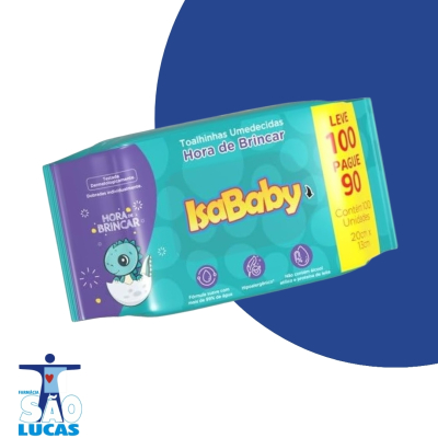 Toalha umedecida isababy hora brincar lv100pg90