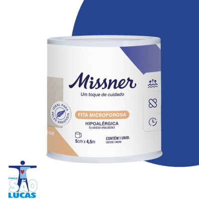 Esparadrapo microporosa bege 5x4.5cm missner