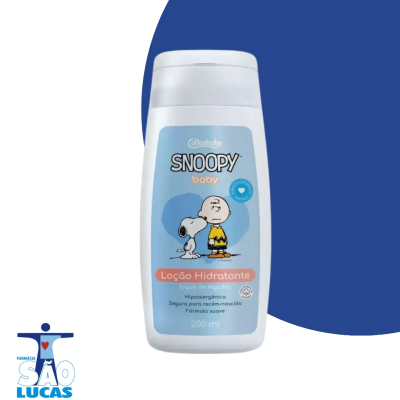 Loçao hidratante cottonbaby snoopy baby toque algodao 200ml