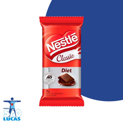 Barra chocolate nestle classic diet 25gr