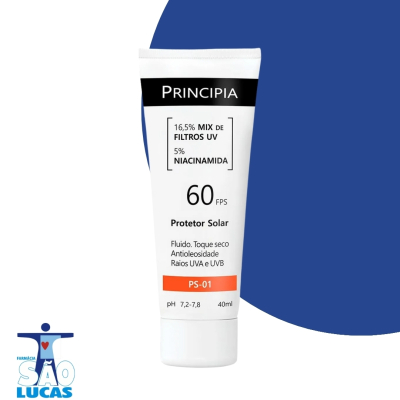 Protetor solar facial principia fps60 40ml