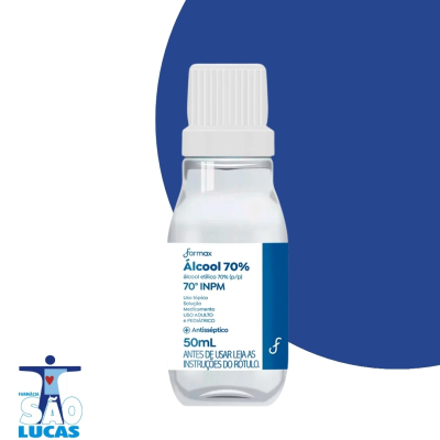 Alcool farmax 70% antiseptico 50ml