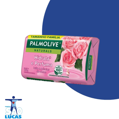 Sabonete em barra palmolive leite p rosas 150gr