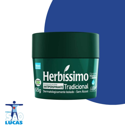 Desodorante em creme herbissimo tradicional 55gr