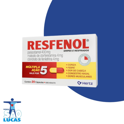 Resfenol 400mg+4mg+4mg 20cps