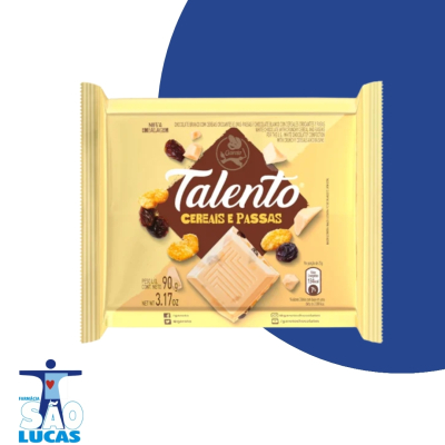 Talento branco cereais passas 90gr