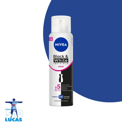 Desodorante aero nivea black white invisible fem 150ml