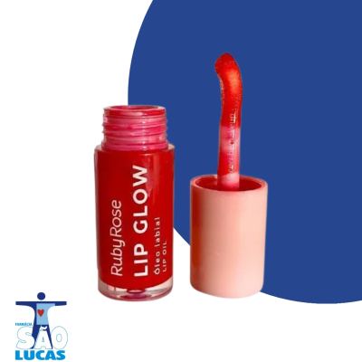 Gloss labial ruby rose lip glow eletric red hb-l6502-1 5.5g