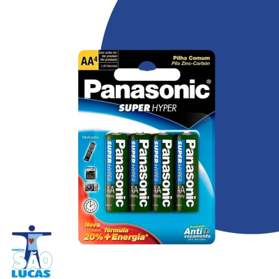Pilha panasonic ultra hyper aa 4un 3shs