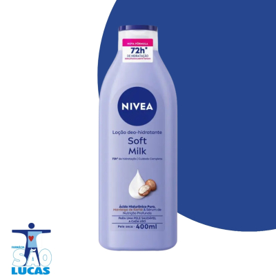 LOÇÃO HID NIVEA SOFT MILK 400ML